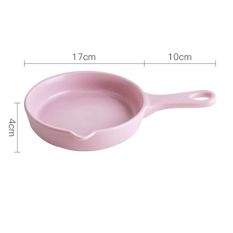 Ceramic Non-Stick Frying Pans Mini Breakfast Steak Omelette Pan Cooking Pots Kitchen Cookware Saucepan Skillet for Gas Stoves