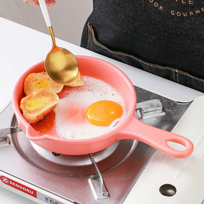 Ceramic Non-Stick Frying Pans Mini Breakfast Steak Omelette Pan Cooking Pots Kitchen Cookware Saucepan Skillet for Gas Stoves