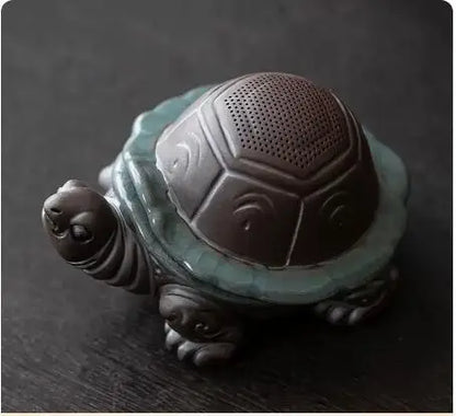 Ceramic Purple Clay Turtle Tea Strainer, Tea Filter, Pet Ornaments, Tea Set, Tea Accessories, Household