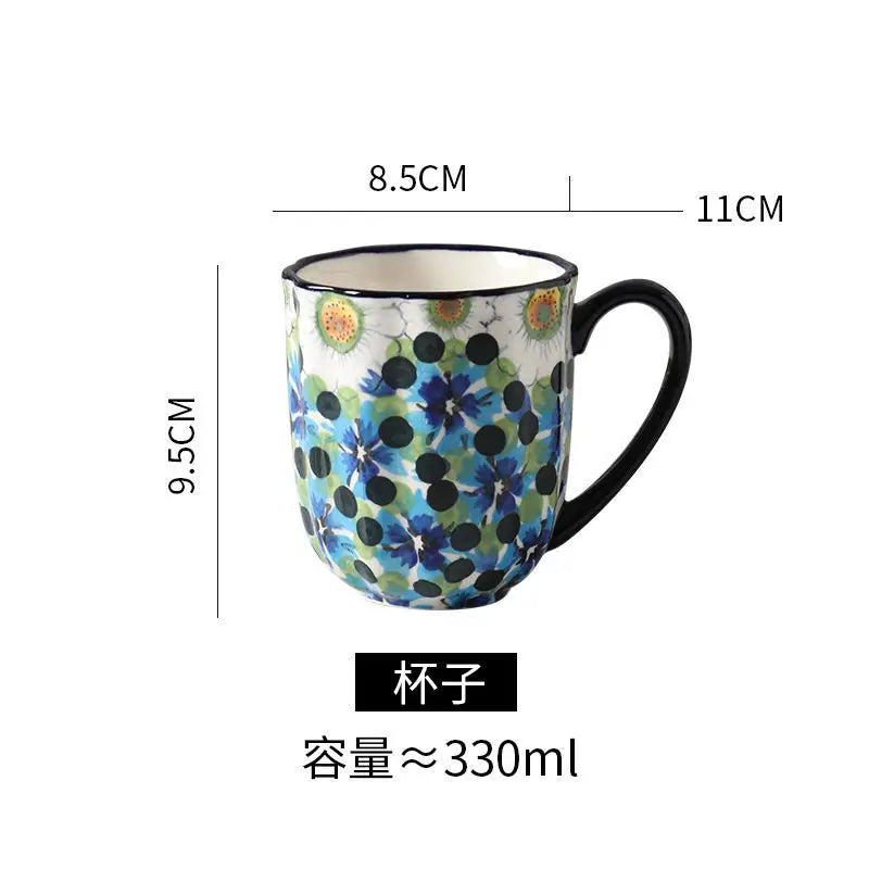 Ceramic Rice Bowl Household Binaural Soup European Style   Bowl Large Noodle Bowl Dishes Home Garden Tableware