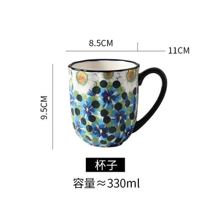 Ceramic Rice Bowl Household Binaural Soup European Style   Bowl Large Noodle Bowl Dishes Home Garden Tableware