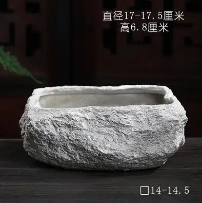 Ceramic Rock Mud Imitation Stone Tea Washing Pen Wash Tea Cups, Household Tea Set Accessories, Extra Large Basin