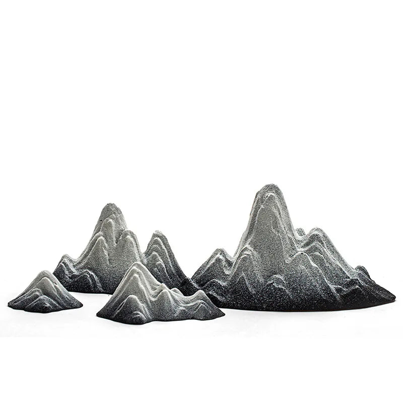 Ceramic Snow Mountain Ornament Creative Figurines Home Decoration Accessories Landscape Statue Crafts