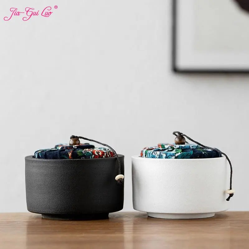 Ceramic Tea Caddies, Coffee Storage Jar, Tea Box, Coffee Container, Tin