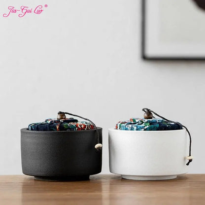 Ceramic Tea Caddies, Coffee Storage Jar, Tea Box, Coffee Container, Tin