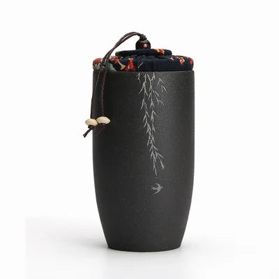Ceramic Tea Caddies, Tea Box, Dried Fruit Storage Cans, Sealed Bottle, Tea Accessories, Pu'er Tieguanyin Gift