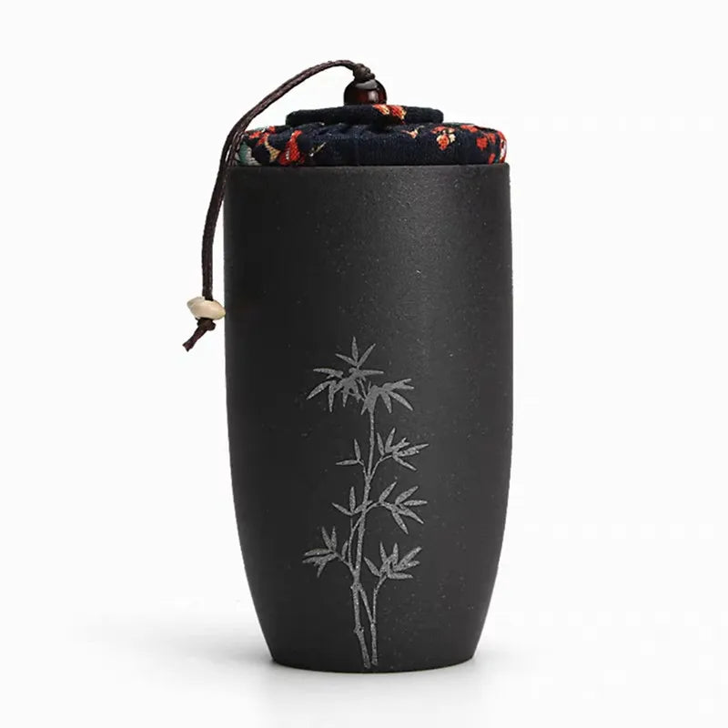 Ceramic Tea Caddies, Tea Box, Dried Fruit Storage Cans, Sealed Bottle, Tea Accessories, Pu'er Tieguanyin Gift
