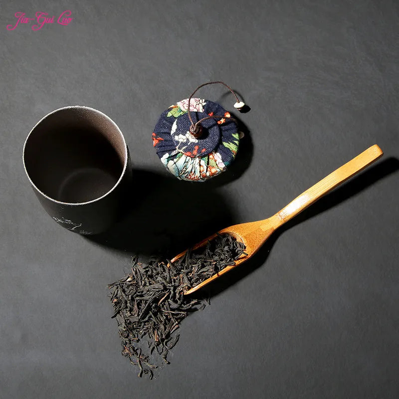 Ceramic Tea Caddies, Tea Box, Dried Fruit Storage Cans, Sealed Bottle, Tea Accessories, Pu'er Tieguanyin Gift