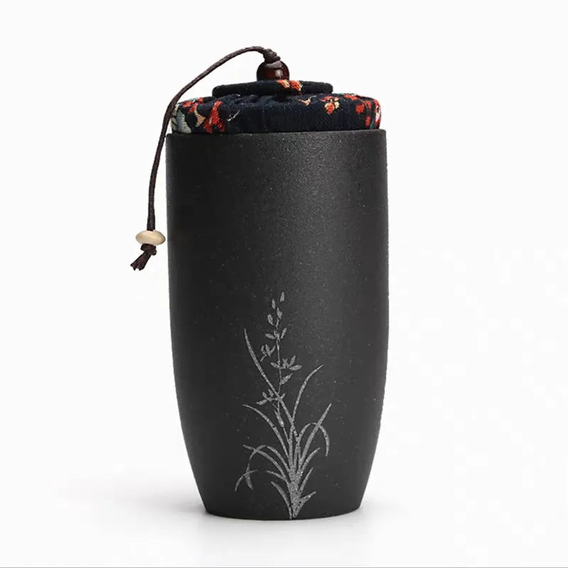 Ceramic Tea Caddies, Tea Box, Dried Fruit Storage Cans, Sealed Bottle, Tea Accessories, Pu'er Tieguanyin Gift