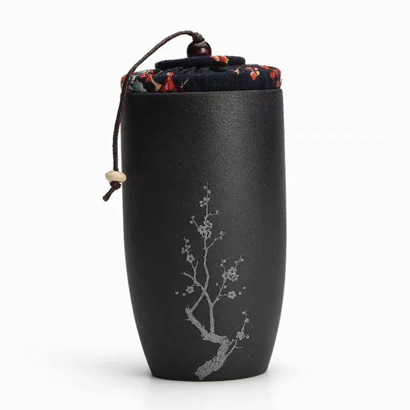 Ceramic Tea Caddies, Tea Box, Dried Fruit Storage Cans, Sealed Bottle, Tea Accessories, Pu'er Tieguanyin Gift