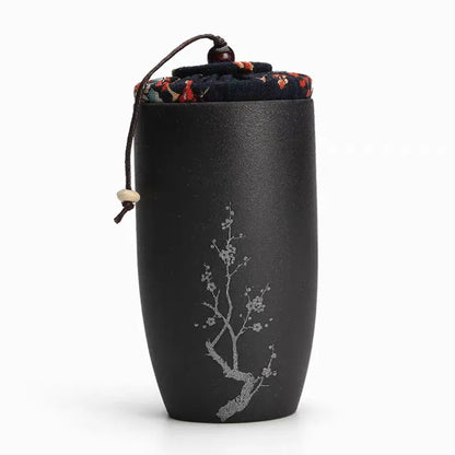 Ceramic Tea Caddies, Tea Box, Dried Fruit Storage Cans, Sealed Bottle, Tea Accessories, Pu'er Tieguanyin Gift