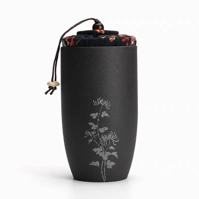 Ceramic Tea Caddies, Tea Box, Dried Fruit Storage Cans, Sealed Bottle, Tea Accessories, Pu'er Tieguanyin Gift