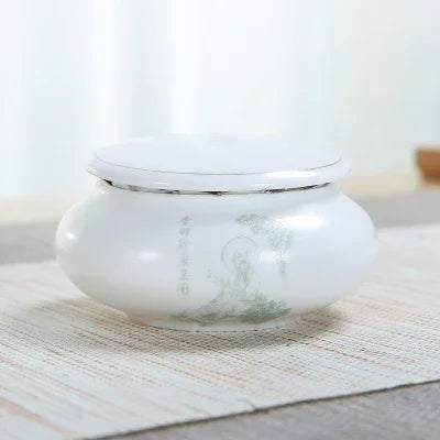 Ceramic Tea Caddies Tea Storage, Travel  Ceramic Canister, Japanese Jar Storage, D146