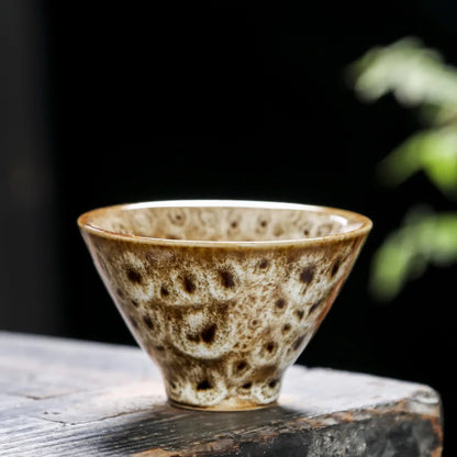 Ceramic Tea Cup Porcelain Teacups Teaware Kung Fu Tea Set Cup Household Kiln Change Glaze Pottery Tea Cup Set of 6