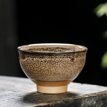 Ceramic Tea Cup Porcelain Teacups Teaware Kung Fu Tea Set Cup Household Kiln Change Glaze Pottery Tea Cup Set of 6