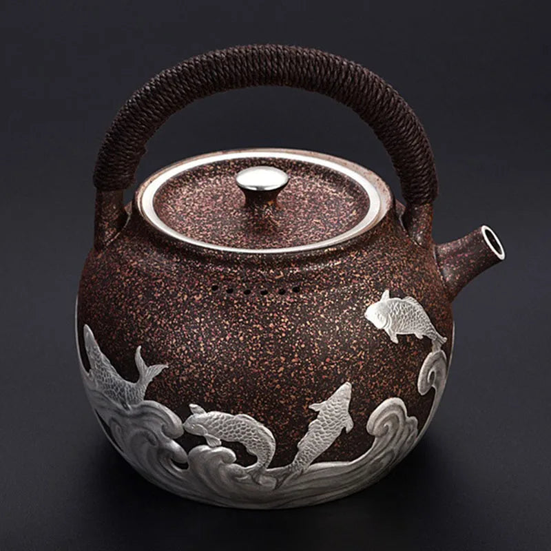 Ceramic Tea Pots for Brewing Tea, Chinese Teapots, Vintage Teapot, Chinese Teapots to Boil Water, Kettle, Luxury, Vintage