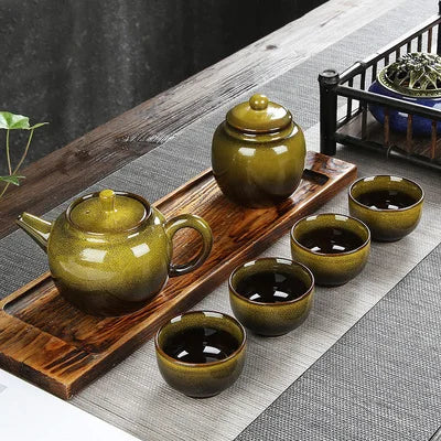 Ceramic Tea Set Home Simple Teapot Tea Can Teacups Fair Cup Kung Fu Black Tea Da Hong Pao Teaware Free Shipping