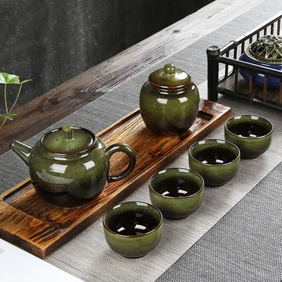 Ceramic Tea Set Home Simple Teapot Tea Can Teacups Fair Cup Kung Fu Black Tea Da Hong Pao Teaware Free Shipping