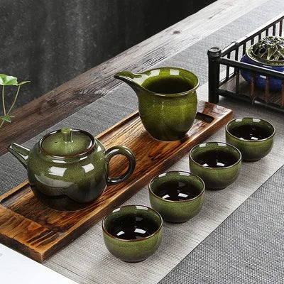 Ceramic Tea Set Home Simple Teapot Tea Can Teacups Fair Cup Kung Fu Black Tea Da Hong Pao Teaware Free Shipping