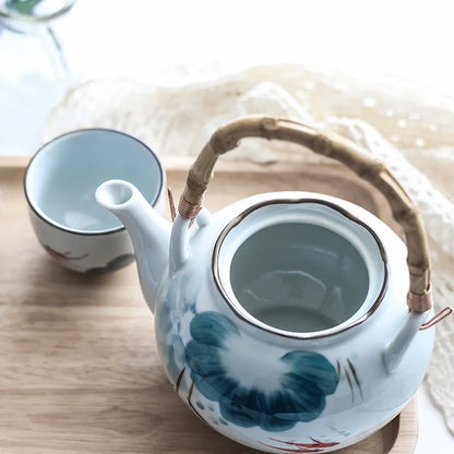 Ceramic Tea Set Japanese Style Tea Pot  Gift Box Set Teapot Tea Cups Gift Tea Pot with Cup  Kung Fu TeaSet Creative