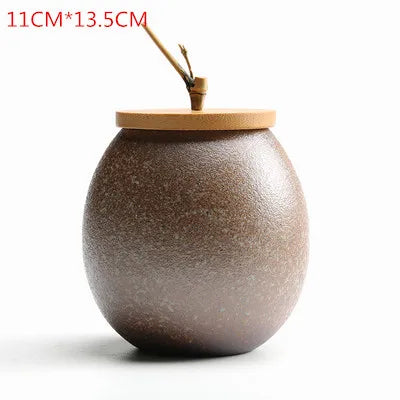 Ceramic Tea caddies Tea Box  Dried Fruit Storage Tank  Sealed Bottle  Tea Accessories  Home Sealed Cans  Storage Gifts