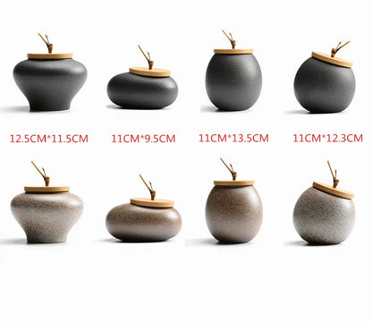 Ceramic Tea caddies Tea Box  Dried Fruit Storage Tank  Sealed Bottle  Tea Accessories  Home Sealed Cans  Storage Gifts