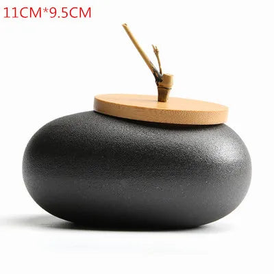 Ceramic Tea caddies Tea Box  Dried Fruit Storage Tank  Sealed Bottle  Tea Accessories  Home Sealed Cans  Storage Gifts