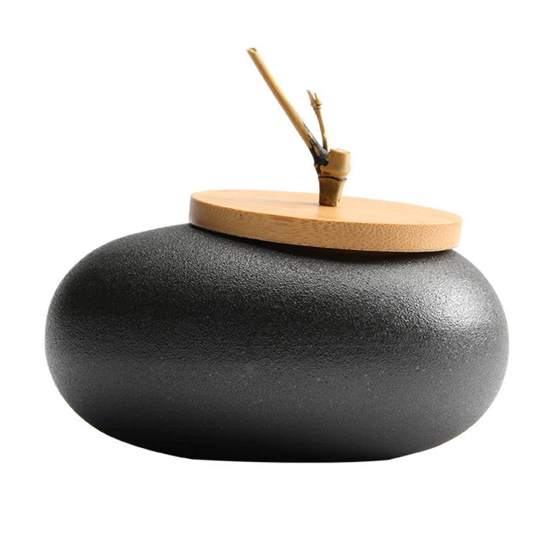 Ceramic Tea caddies Tea Box  Dried Fruit Storage Tank  Sealed Bottle  Tea Accessories  Home Sealed Cans  Storage Gifts