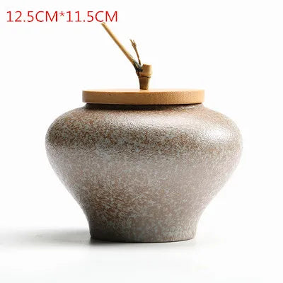 Ceramic Tea caddies Tea Box  Dried Fruit Storage Tank  Sealed Bottle  Tea Accessories  Home Sealed Cans  Storage Gifts