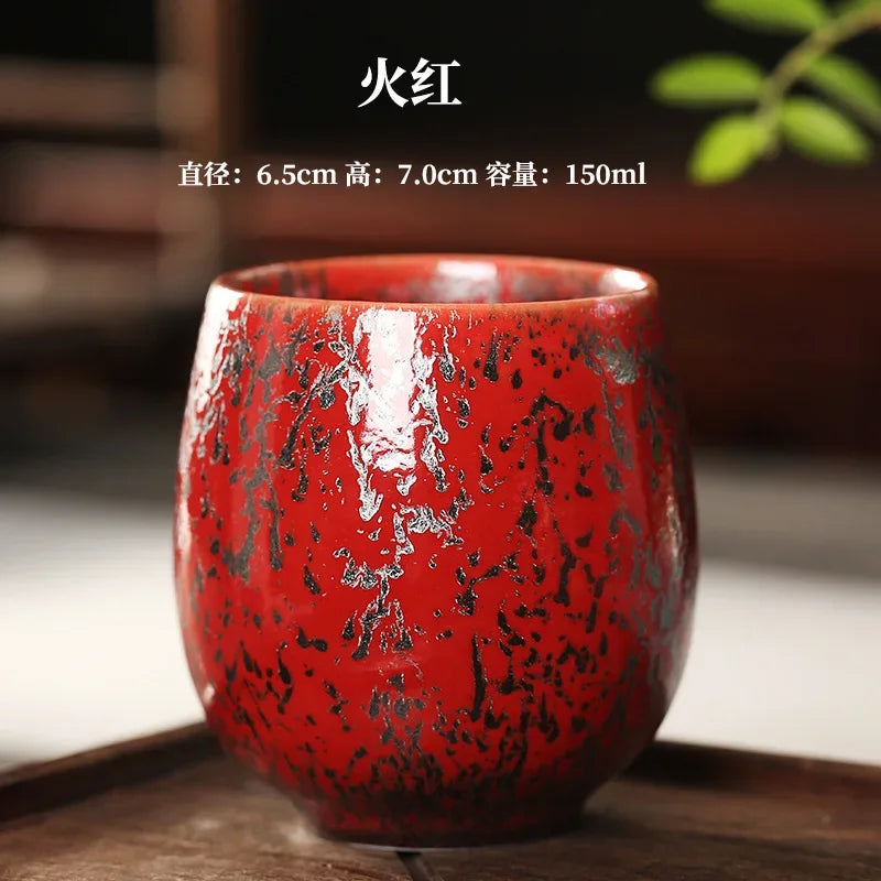 Ceramic  Teacup 150ML Japanese Style  Small Ceramic Cups Japanese Cuisine  Kung Fu Tea Set  Tea Cup