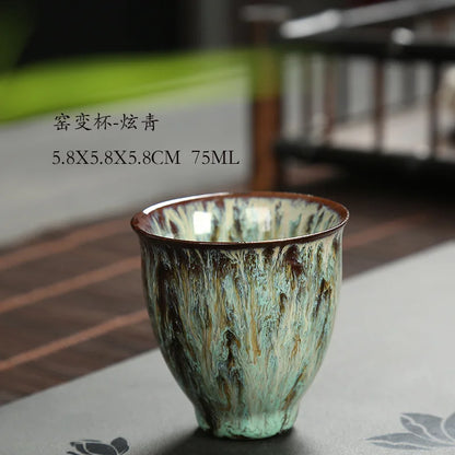 Ceramic Teacup Cups Tea Set with Modern Tea Set Siteel Tazas De Ceramica Creativas China Tea Cup I074