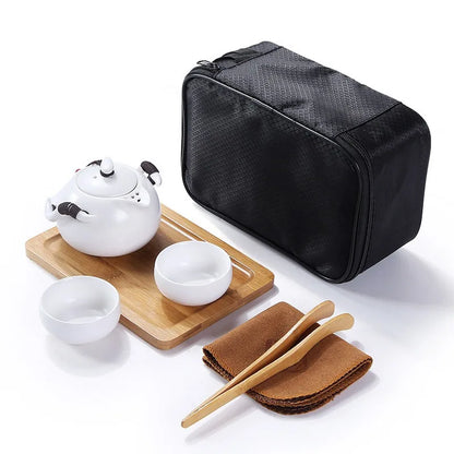 Ceramic Teapot Kettle Gaiwan Chinese Travel Ceramic Tea Cup for Puer Chinese Tea Pot Portable Tea Set Drinkware Free Shipping