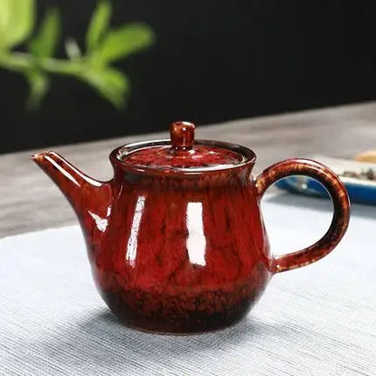 Ceramic Teapot Portable Household Porcelain Large Capacity Teapot Chinese Style Kung Fu Black Tea Da Hong Pao Teaware