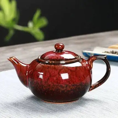 Ceramic Teapot Portable Household Porcelain Large Capacity Teapot Chinese Style Kung Fu Black Tea Da Hong Pao Teaware