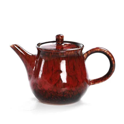 Ceramic Teapot Portable Household Porcelain Large Capacity Teapot Chinese Style Kung Fu Black Tea Da Hong Pao Teaware