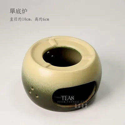 Ceramic Teapots High Quality Side Handle Pot + Bottom Furnace Candle Japanese Style Stoneware Kung Fu Jin Jun Mei Black tea set