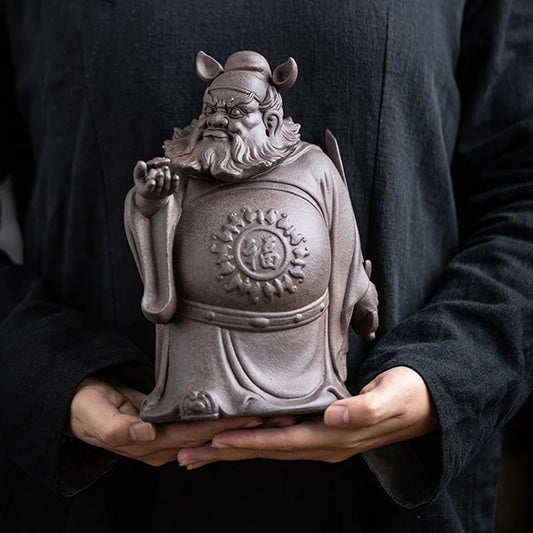 Ceramic Tianshi Zhong Kui Mythological Figure Statue Chinese Lucking Buddha Statues Home Room Office Feng Shui Statue