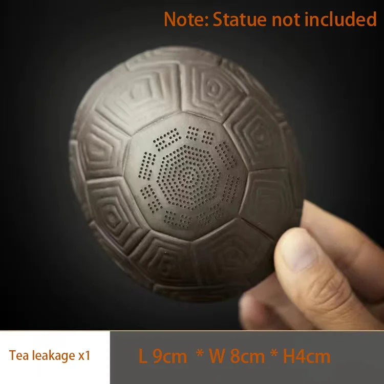 Ceramic Turtle Old man Tea Leak Tea Pet Statue Purple Sand Cute Character Decoration Home, Tea Room Art Ornaments Free Delivery