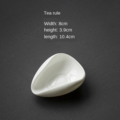 Ceramic Whiteware Tea  Lard White Ceramic Handmade Tea Tea Kung Fu Tea Set Tea Art Tea Ceremony Parts Tea Infuser Tea Filter