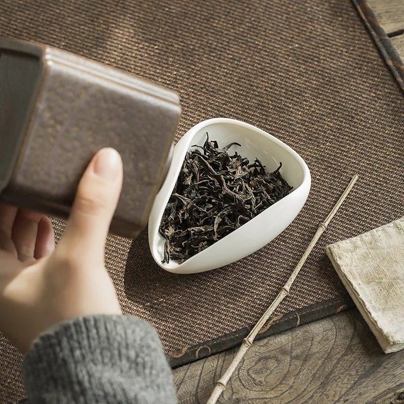 Ceramic Whiteware Tea  Lard White Ceramic Handmade Tea Tea Kung Fu Tea Set Tea Art Tea Ceremony Parts Tea Infuser Tea Filter