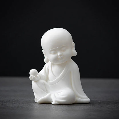 Ceramic Zen Elegance Small Tathagata Home Living Room Buddha Series Decoration Creative Guanyin Earth Collection Crafts Decor