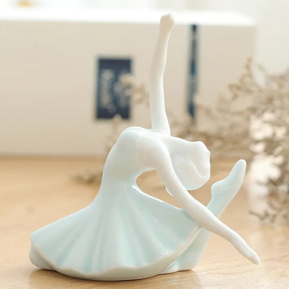 Ceramic decorations Crafts Tea pet Character decorations Home living room Girls Ballet Yoga