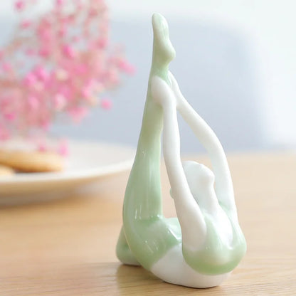 Ceramic decorations Crafts Tea pet Character decorations Home living room Girls Ballet Yoga