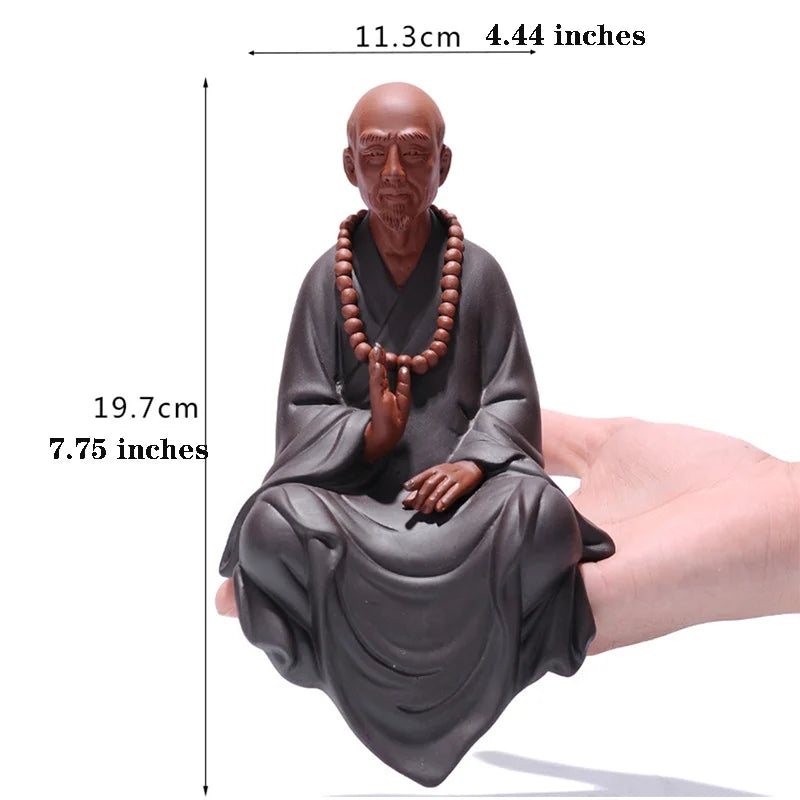 Ceramic statue of Master Hongichi  high temperature firing Buddhist figures  Modern art sculpture Home attic decoration statue