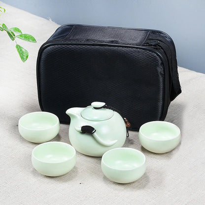 Ceramic teapot kettle gaiwan tea cup for puer chinese tea pot portable tea set drinkware  Free shipping