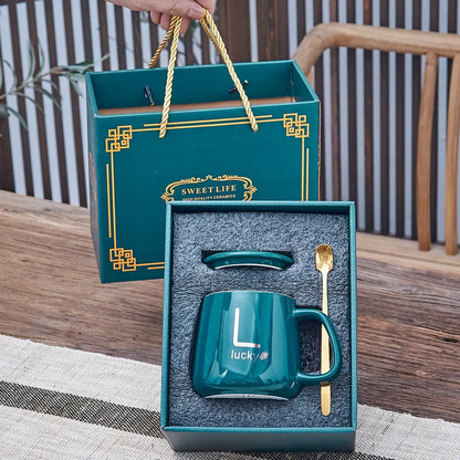 Ceramics Coffee Cup Plug in Smart Thermostatic Cup For Home Office Milk Tea Water Heating Mat 55℃ Heating Mugs Ceramic Gift Set