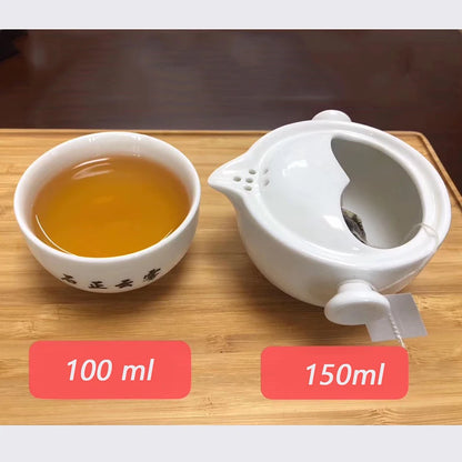 Ceramics Tea set Include 1 Pot 1 Cup, High quality elegant and easy gaiwan,Beautiful and easy teapot kettle,Free shipping