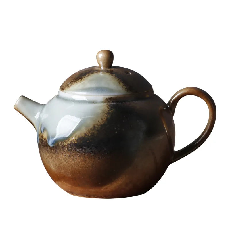 Chai Tea Kettle Japanese Weng Murura Handmade Glazed Bare Hand-Held Pot 2021New Arrivals