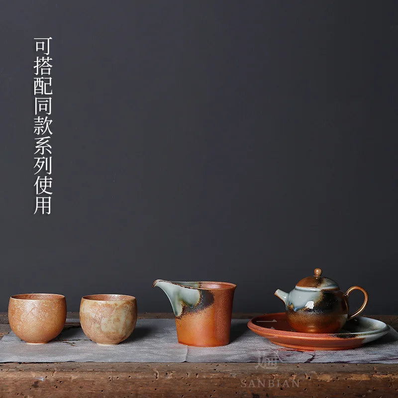 Chai Tea Kettle Japanese Weng Murura Handmade Glazed Bare Hand-Held Pot 2021New Arrivals
