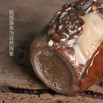 Chaicaki Imperial Concubine Teacup Japanese Tea Set Master Cup Ceramic Kung Fu Tea Savoring Single Cup Supportable Cups
